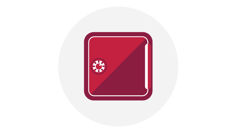 Safety deposit box icon